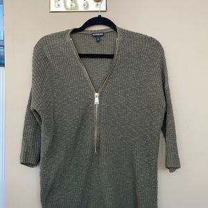 Green Express Sweater! Knit Cable